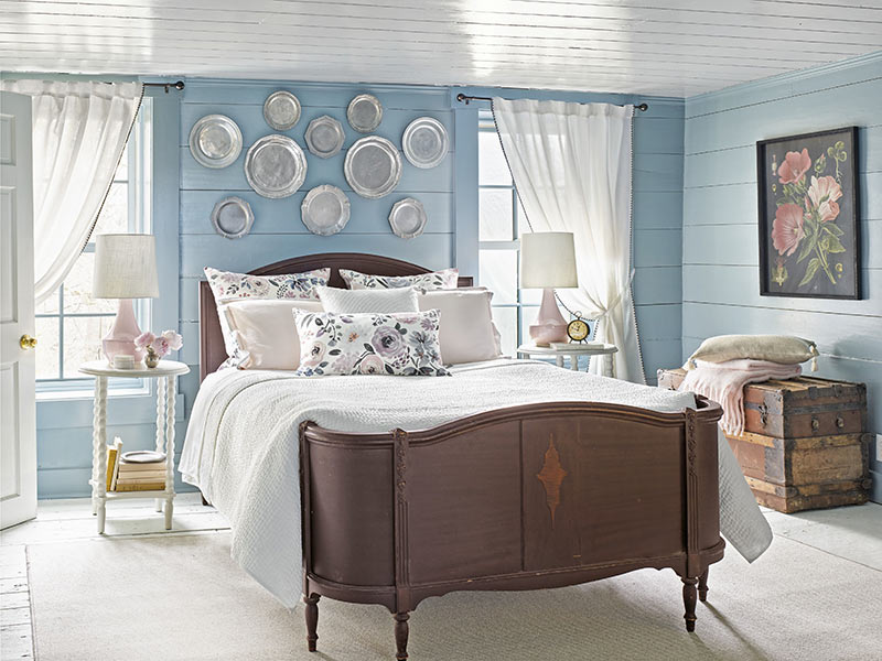 آبی بهترین رنگ برای اتاق خواب